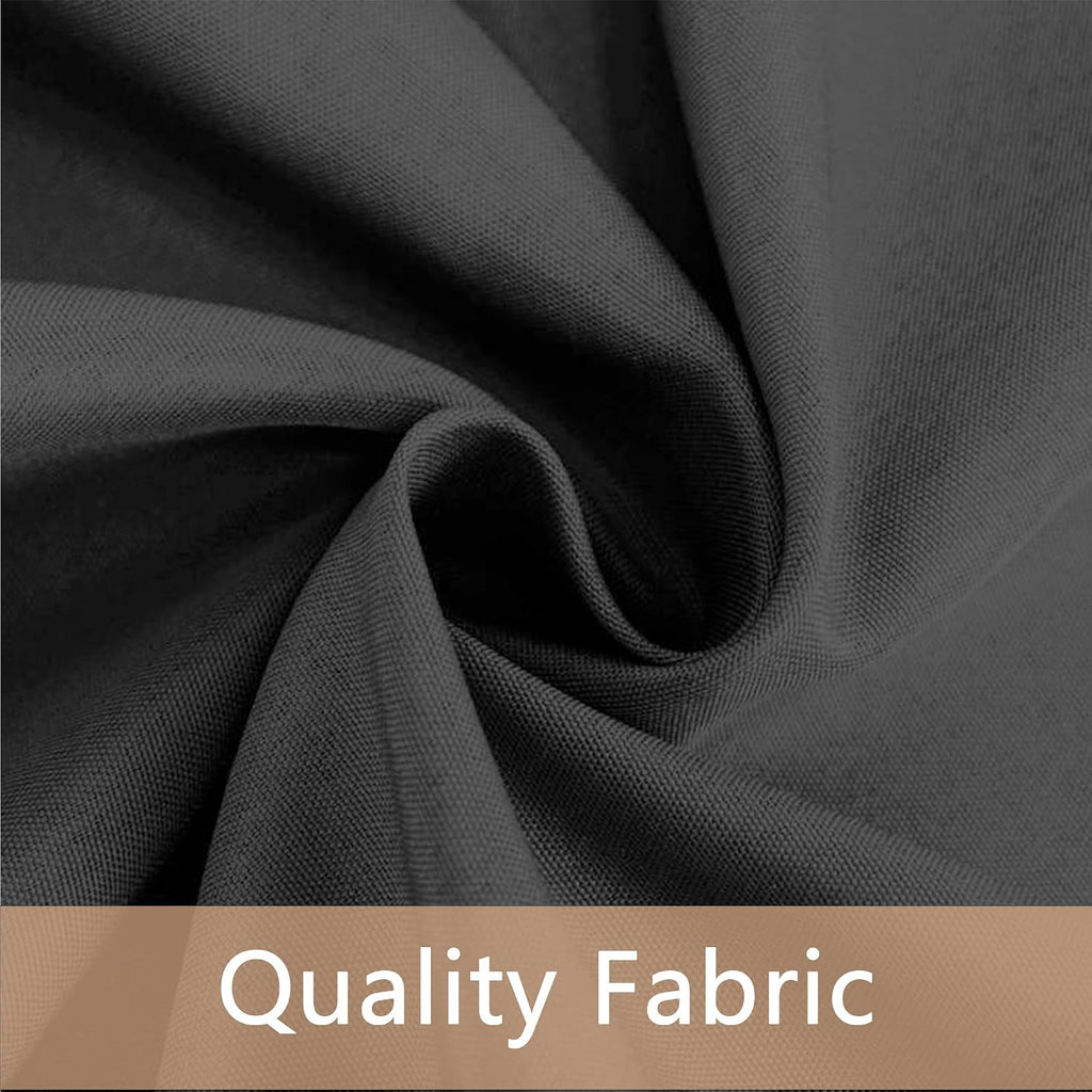 10 Pack Black Round Tablecloths, 120 Inch Stain Resistant and Wrinkle Round Table Clothes, Washable Polyester Table Clothes Cover for Kitchen Dining, Wedding Birthday Party, Buffet Restaurant, Banquet